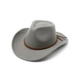 thumbnail image 2 of Sonducket Sombreros de vaquero, diseño especial, gorras masculinas suaves, correas trenzadas, gorra multifuncional cómoda, regalos de cumpleaños para Sombreros Gris M (56-58 cm) Sonducket AP017057-05, 2 of 6