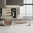 thumbnail image 3 of Conference Executive Desk Modern Manicure Table Height Adjustable Desk Makeup Meeting Table Escritorio Con Cajones Furniture My Lux Decor Round, 3 of 19