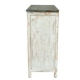 thumbnail image 6 of Luxen Home Wood 1-Door Storage Wine Cabinet in Distressed White and Gray, 6 of 11
