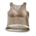 thumbnail image 4 of QASIEATN Sweatshirt for Graceful Ladies Fashion, Sleeveless Bra Thermal Undershirts with Lace Winter V Neck Thermal Tank Top Warm Thermal Underwear Vests, Womens Fall Tops, 4 of 7