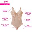 thumbnail image 5 of Maidenform Womens Flexees Embellished Firm Control Bodysuit Style-1456, 5 of 14