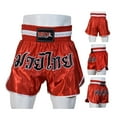 thumbnail image 6 of MRX boxing shorts for Men Training Fighting Muay Thai Shorts Boxing MMA BJJ Short Kickboxing Trunks Clothing Red Medium, 6 of 8