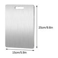 thumbnail image 2 of Fankiway Titanium Cutting Board - Stainless Steel Cutting Board for Kitchen 304 Chopping Board Food-Grade for Meat Fruit Vegetables Dishwasher Safe Be Hung, 2 of 2