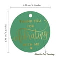 thumbnail image 6 of Inkdotpot Pack Of 100 Real Gold Foil Paper Tags Thank You For Celebrating With Me Birthday Favor Hang Tags, 6 of 6
