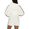 thumbnail image 2 of Women's Gameday Couture Cream South Carolina Gamecocks Down, Set, Go Pullover Hoodie and Shorts Set, 2 of 4