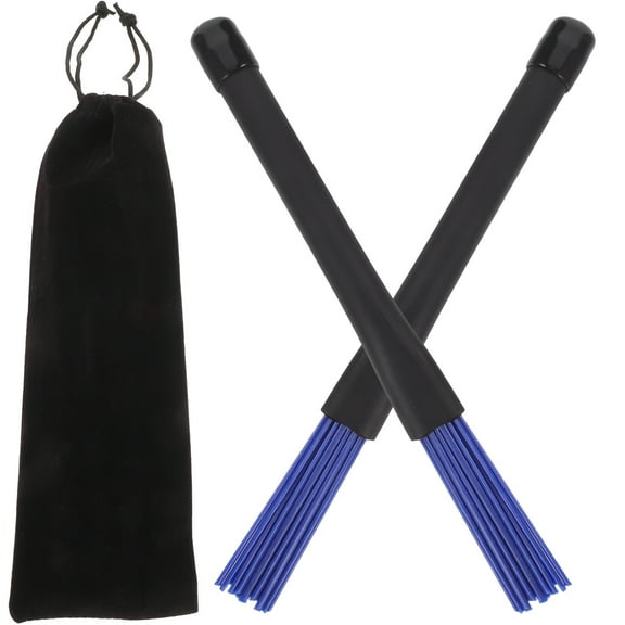 HONMEET Nylon Wire Drum Brushes with Plastic Handle, Ideal for Jazz Drummers and Percussion Instruments
