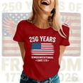 thumbnail image 2 of MuXiKeJi Clothes Patriotic T Shirt for Women 250th Anniversary USA Shirt Short Sleeve Casual Tops for Fourth of July Celebration, 2 of 4