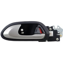 Dorman 81415 Rear Driver Side Interior Door Handle for Specific Honda Models, Smooth Silver Lever; Black Housing