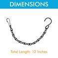 thumbnail image 3 of 12 Pack 12 Inches Hanging Chain for Bird Feeders, Planters, Birdbaths, Billboards, Lanterns, Chalkboards, Decorative Ornaments, 3 of 7