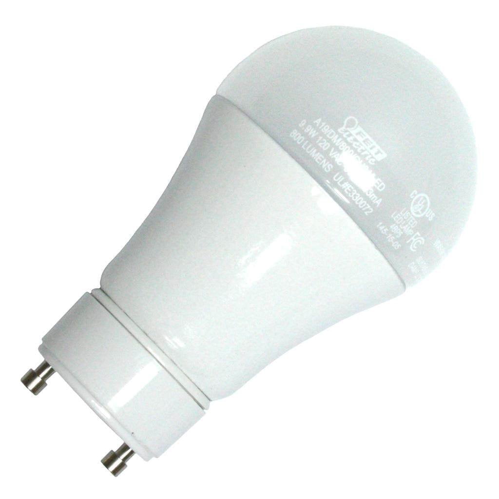 8 pack FEIT Electric 9.9 watts A19 LED Bulb 800 lumens GU24 A-Line 60 Watt 