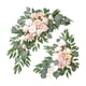 thumbnail image 5 of 2 piezas de arco de boda con flores y dintel de puerta con hojas verdes para decoración floral artificial rosa, 5 of 9