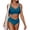 227#Turquoise, variant on Womens Bikini Sets Two Piece Swimsuit 2026 Curvy Cutout String Bathing Suit Hot Pink M