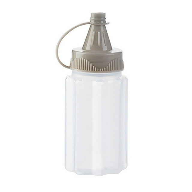 30ml Mini Transparent Seasoning Bottle - Food-Grade Plastic, Leakproof Lid, Portable, For Kitchen/Picnic/Travel