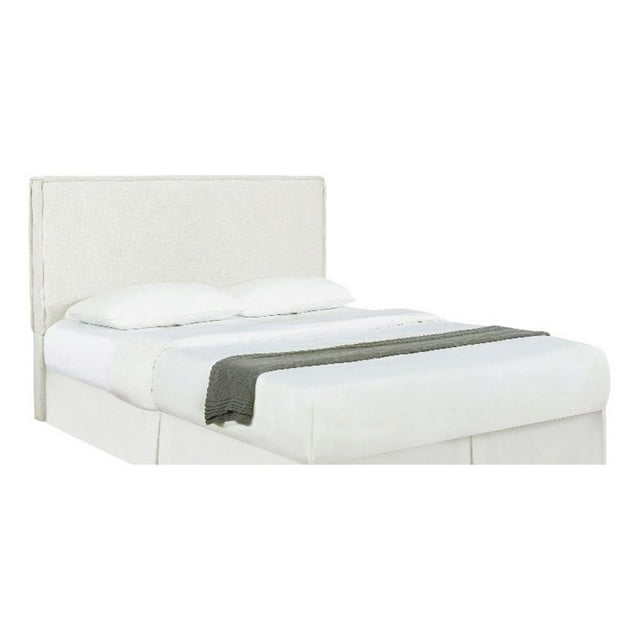 Pemberly Row Tête de Lit Moderne en Tissu 46,5 Pouces x 65 Pouces Grand Lit / Lit Double, Beige Sable