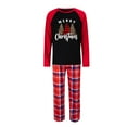 thumbnail image 3 of Odeerbi Matching Family Christmas Pajamas Sets Plaid Sleepwear Parent-Child Xmas Patchwork Plaid Printed Homewear Suits Round Neck 2025 Long Sleeve Two-piece Jammies Sets Loungewear for Dad, 3 of 7