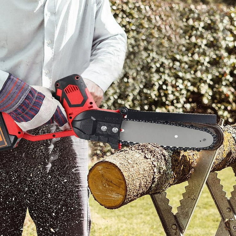YeekTok 1500W Cordless Electric Chain Saw Wood Cutter Mini One Hand Saw Woodworking 288V with One Battery Chainsaw Power Saw Walmart