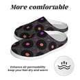 thumbnail image 6 of Fotbe Vinyl Records Musical Notes Pattern Women's Fuzzy Curly Fur Memory Foam Loafer Slippers Indoor Outdoor Slippers Winter Home Shoes-40/41, 6 of 7