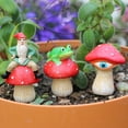 thumbnail image 4 of TNSAWRRYOE Charming Dwarf Frog Mushroom Garden Yard Decor-Outdoor Statue Set for Potted Plants & Gardens, 4 of 7