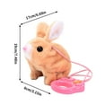 thumbnail image 2 of Fnochy Realistic Bunny Toy for Kids - Interactive Jumping Bunny with Twitching Ears - Perfect Companion for Children - Engaging Voice Response and Movements - Ideal Gift for Animal Lovers, 2 of 5