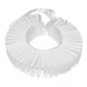 thumbnail image 1 of Guardurnaity Gargantilla de payaso con cuello con volantes isabelino renacentista victoriano negro Accesorios de disfraces Blanco, 1 of 1