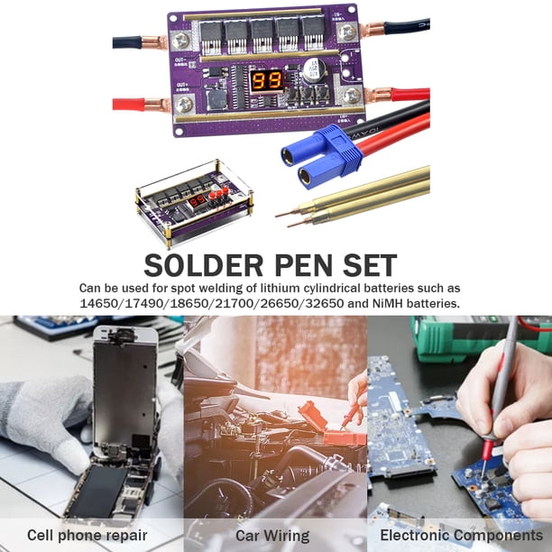 220V110V Spot Welder Kit 60W Conjunto combinado de multímetro para batería (AL-157-12)