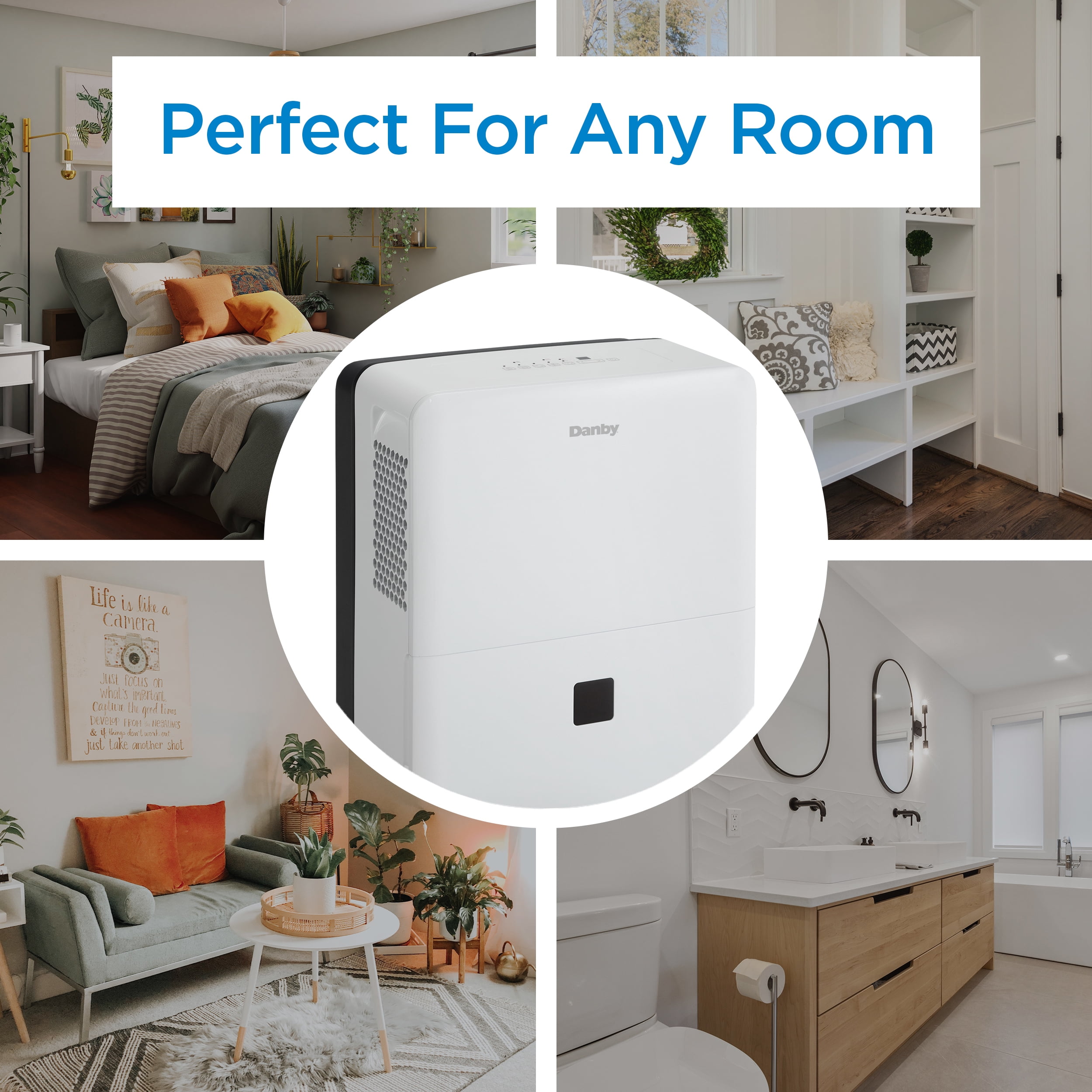22-Pint Dehumidifier with Smart Dehumidify in White, for Rooms up to 1,500 sq. ft.