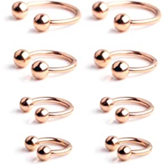 Briana Williams 14G Horseshoe Septum Navel Belly Piercing Ring