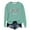 Green, variant on UJNDER Women's Sweatshirt YORK Print Crew Neck Long Sleeve Lightweight Casual Green M