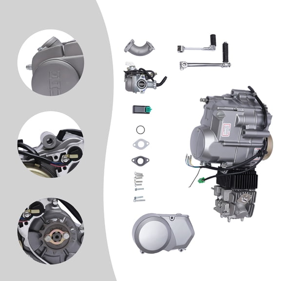 For Honda XR50 CRF50 4-Stroke Dirt Bike Engine Motor Complete Kit W/Carburetor 16.73*10.63*9