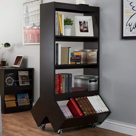 Furniture Of America Jeso Contemporary Espresso 5 Shelf Bookcase
