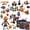 24-Day Countdown B, variant on Halloween 31-Day Building Blocks Advent Calendar Set, Fun Blind Box Halloween Decorations Collectibles, Halloween Figures DIY Building Toys, Perfect Halloween Gifts for Boys and Girls of All Ages