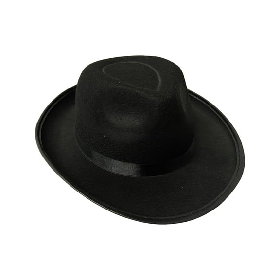 Adult's Black 20s Gangster Fedora Hat Costume Accessory