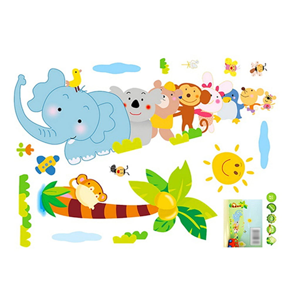 Details about   REMOVABLE ANIMAL JUNGLE ZOO ELEPHANT WALL STICKER  BABY KIDS CHILDREN  ROOM