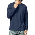 thumbnail image 5 of Long Sleeve Loose Fit Chest Pocket Men's Casual Versatile Autumn Winter Top, 5 of 8