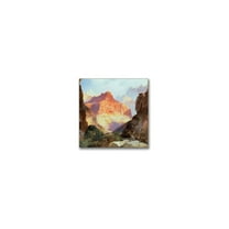 Trademark Fine Art "Under The Red Wall" Canvas Wall Art by Thomas Moran