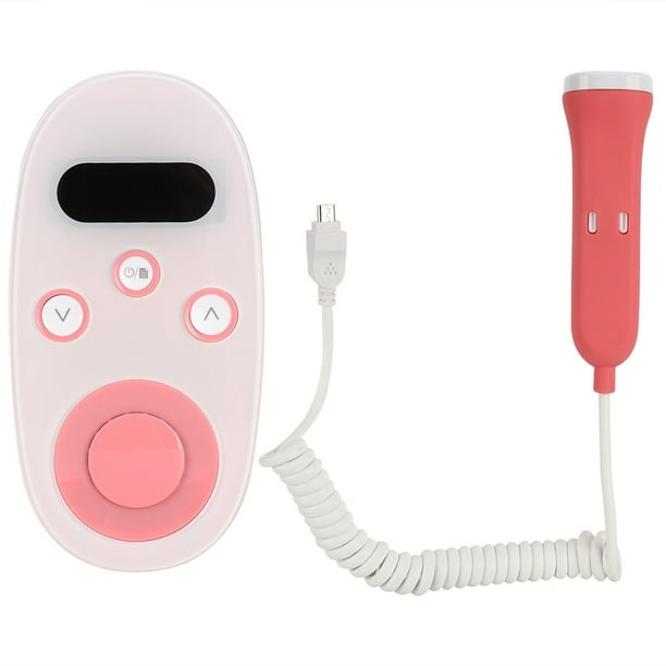 Monitor De Frecuencia Cardíaca Fetal Doppler Fetal Portátil Detector De Monitor De Frecuencia Cardíaca Preciso Para El Hogar Para Mujer Embarazada Rosa ANGGREK Household Fetal Doppler