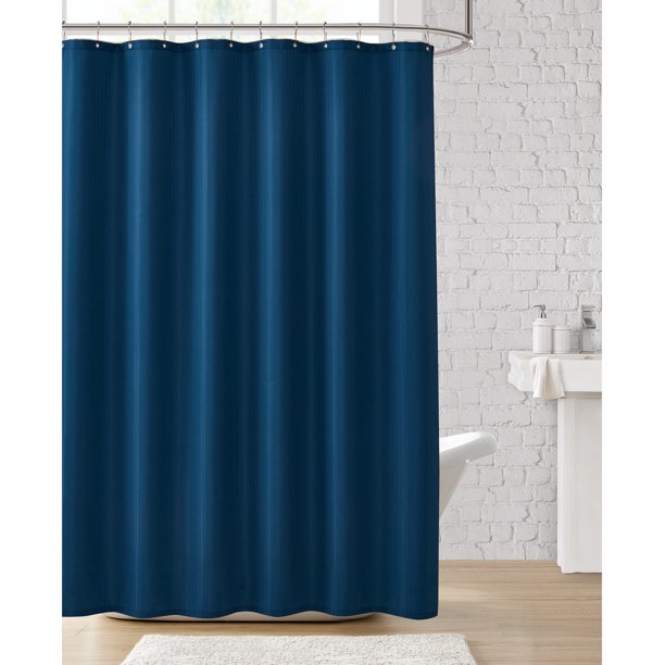 Clorox 100 Polyester Shower Curtain Set with Waterproof PEVA Liner and