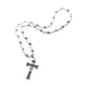 thumbnail image 5 of Colgante de cruz de rosario, regalos para hombre, collar católico, cuentas de madera, medalla, accesorios blanco, 5 of 7
