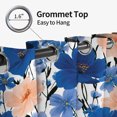 thumbnail image 6 of Tchckioa Modern Blue Printed Blackout Curtains,Thermal Insulated Grommet Window Drapes for Apartment,2 Panels,52x63, 6 of 8