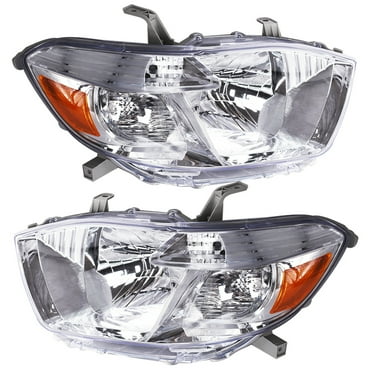 Headlight Assembly Left and Right Replacement for 2008 2009 2010 Toyota Highlander Headlights Driver and Passenger Side
