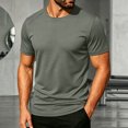 thumbnail image 6 of KPOPLK Men's Shirts Short Sleeve Quick Dry Lightweight T-Shirt Men Big and Tall Running Moisture Wicking Top Green 7XL, 6 of 7