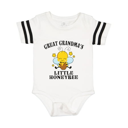 

Inktastic Cute Bee Great Grandma s Little Honeybee with Stars Gift Baby Boy or Baby Girl Bodysuit