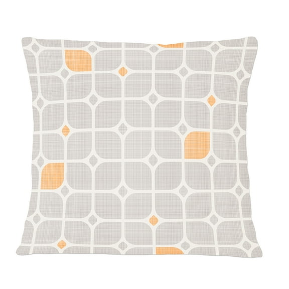 Designart Retro Geometrical Pattern II' Mid-Century Modern Throw Pillow - 12x20