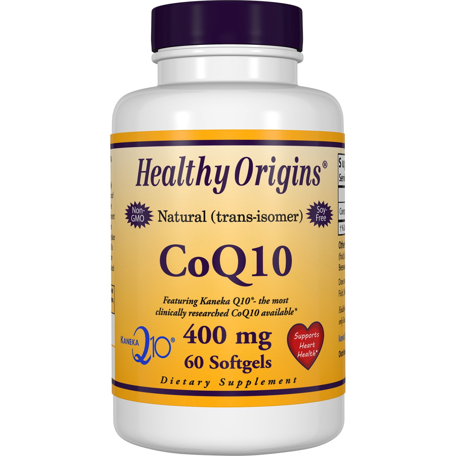 Healthy Origins Natural CoQ10 400 mg Softgels, 60 Ct