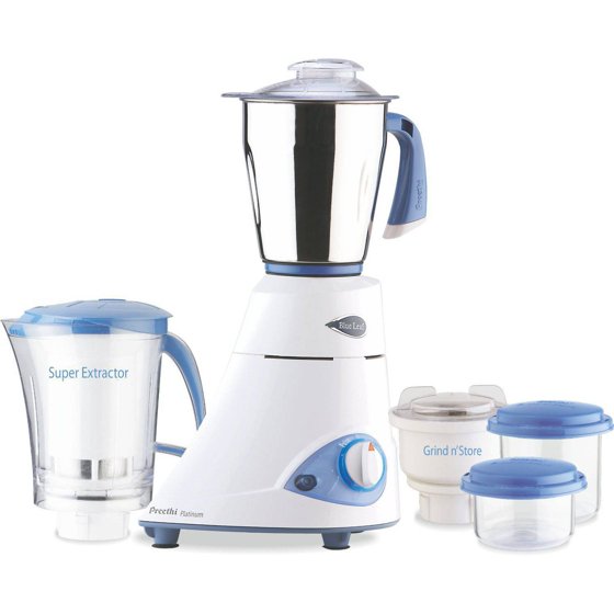 Preethi Blue Leaf Platinum Mixer Grinder, 110Volts