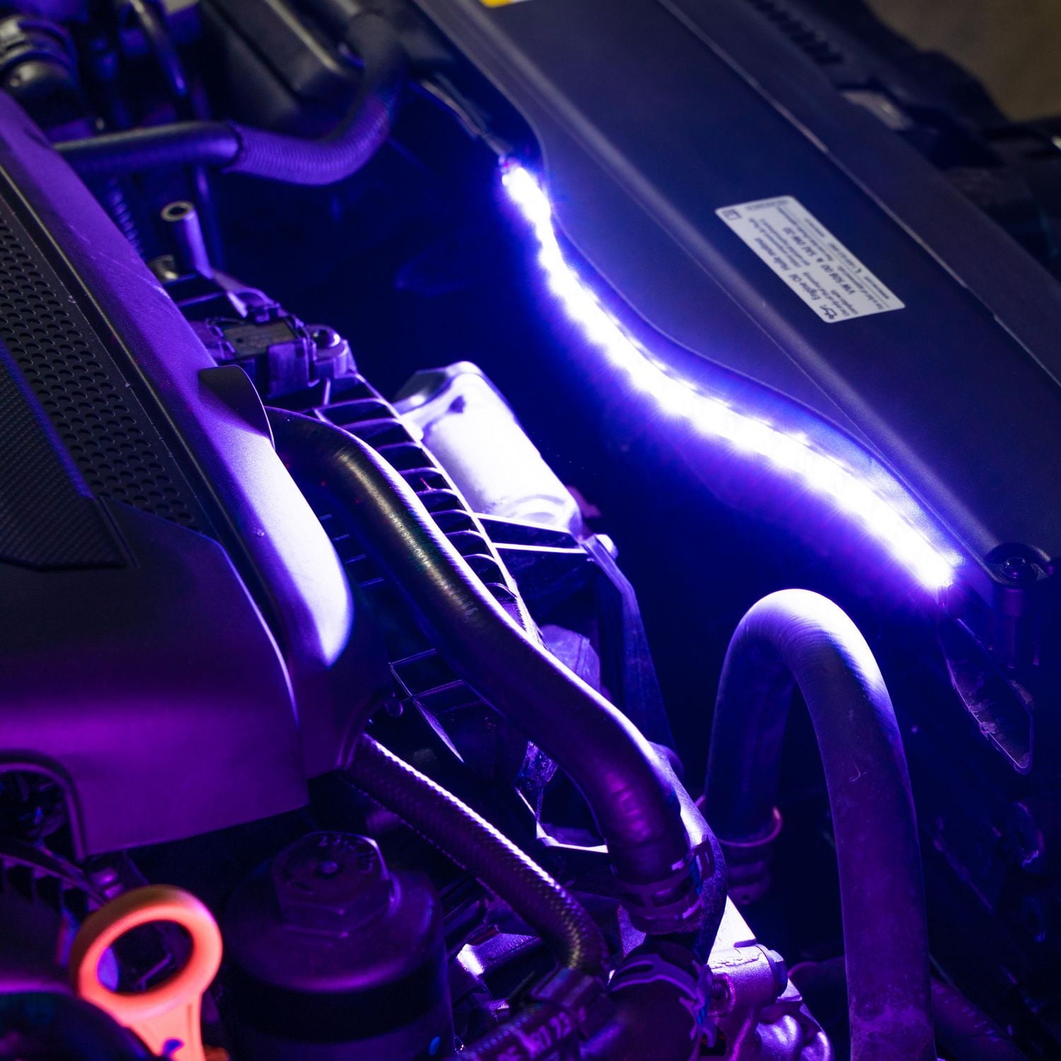 Trousse de base de bandes lumineuses à DEL Ultra pour l’intérieur et l’extérieur – 2 bandes de 12 po, 12 V – Violet