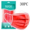 WFJCJPAF 30PC Disposable Face Masks, 3-ply Non Woven Elastic Ear Loop Filter Face Mask Breathable Mask Comfortable Dust-proof Mouth Face Cover