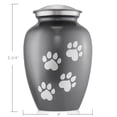 thumbnail image 3 of Reminded Pet Cremation Urns for Dog and Cat Ashes, Brass Memorial Paw Print Urn - Small Up to 35 Pounds Gray, 3 of 7