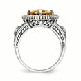 thumbnail image 2 of Shey Couture  Sterling Silver with 14K Accent Antiqued Cushion Citrine Ring, 2 of 7