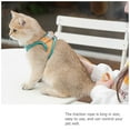 thumbnail image 1 of ELAYARD Cat Walking Leash Pet Traction Rope Synthetic Material Orange for Outdoor Walking 1 Set, 1 of 8